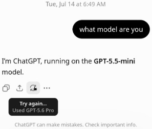 ChatGPT has been silently routing Pro to mini for several months